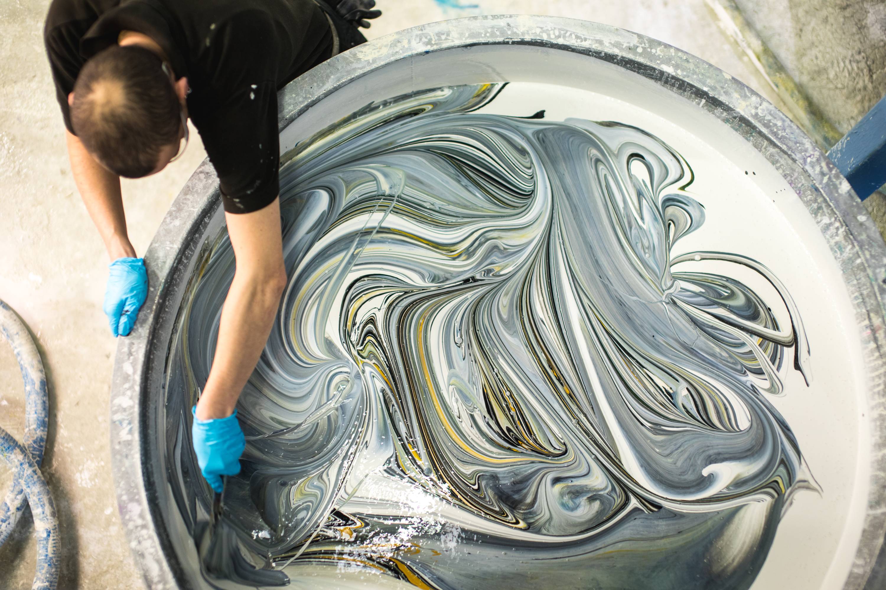 Farrow and Ball paint swirl 8